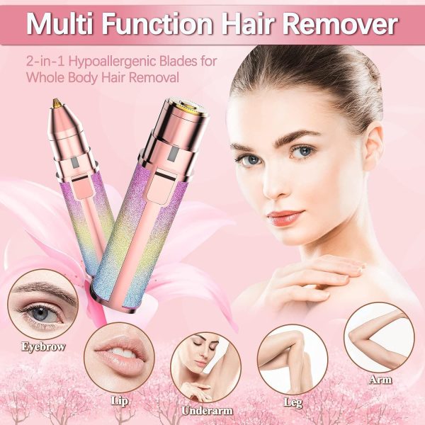 2 In 1 Electric Eyebrow Trimmer And Shaver, Rechargeable