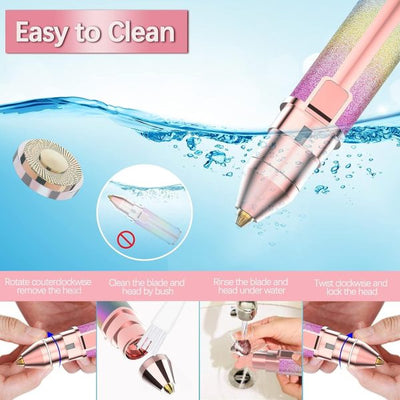 2 In 1 Electric Eyebrow Trimmer And Shaver, Rechargeable