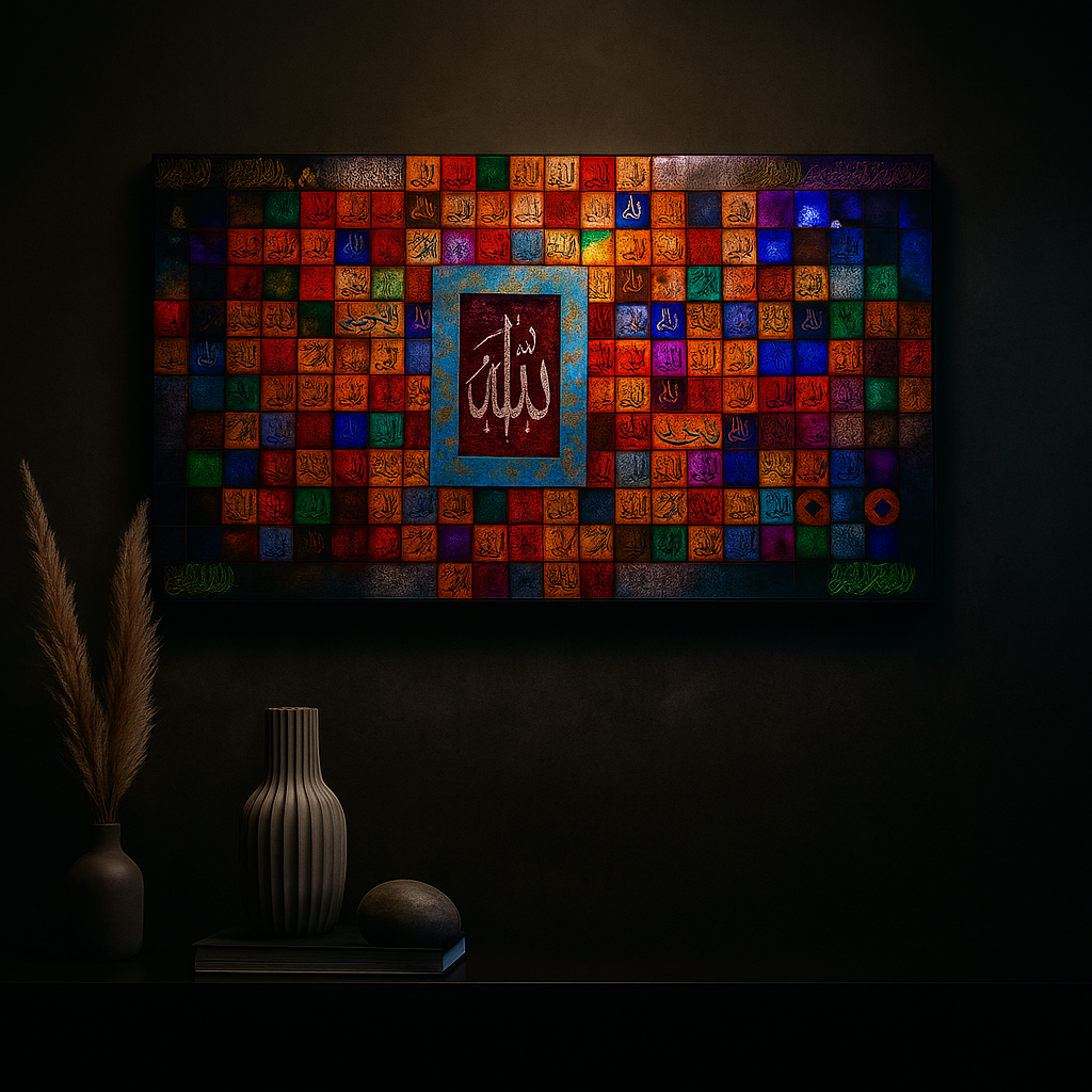 Islamic Wall Art Wooden Phototile Frames For Wall Decor