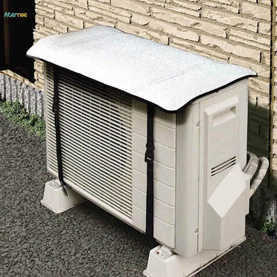 Ac Outdoor Unit Protector Heat Insulation Sunlight Shade Protector From Dust With Adjustable Buckle