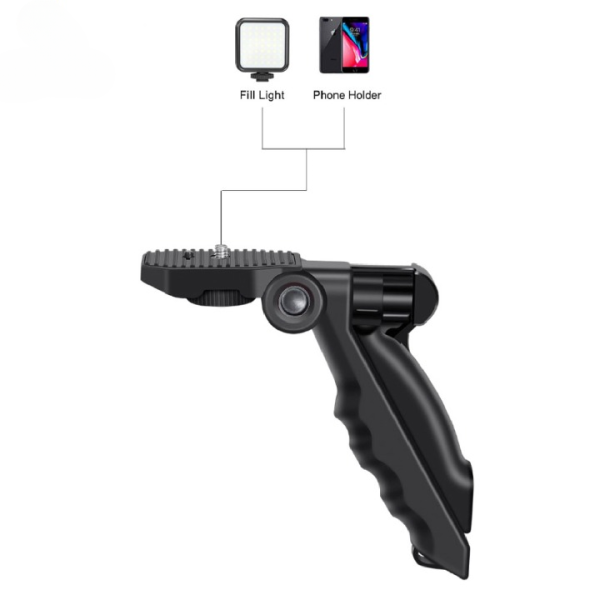 Ay-49 Vlogging  Kit -Microphone Led Fill Light Mini Tripod Mobile Holder