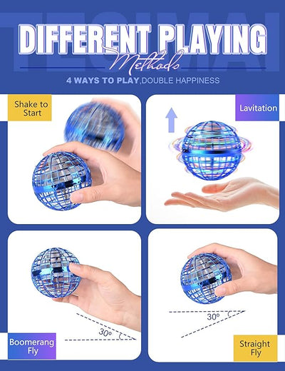 Flying Spinner Fidget Toys Flying Ball Toy Controllable Magic Ball Boomerang Flyorb Magic Drone Orb Fly Nova Child Gift Kids Toy (random Color)