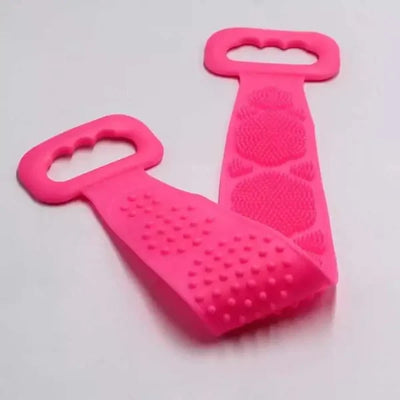 Single Side Bath Towel Scrubber ( Random Color ) | Silicone Scrubber