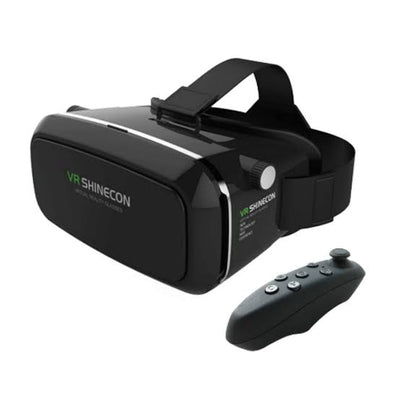 3d Virtual Reality Box. With Remote ( Black )